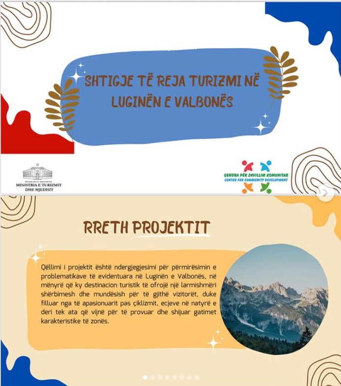 Prezantim i projektit për turizmin në Valbonë